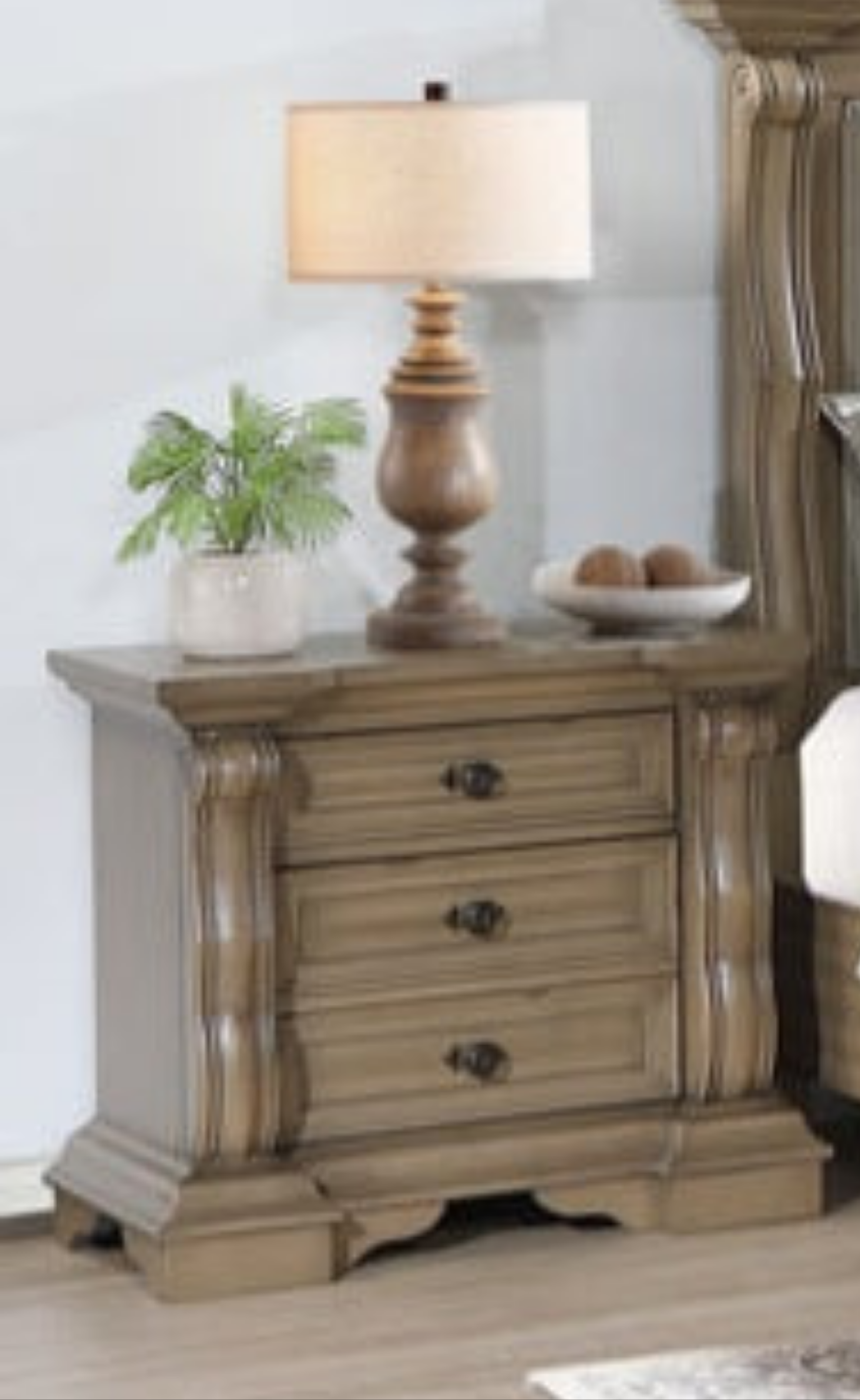B9010 Light Brown Panel Bedroom Set