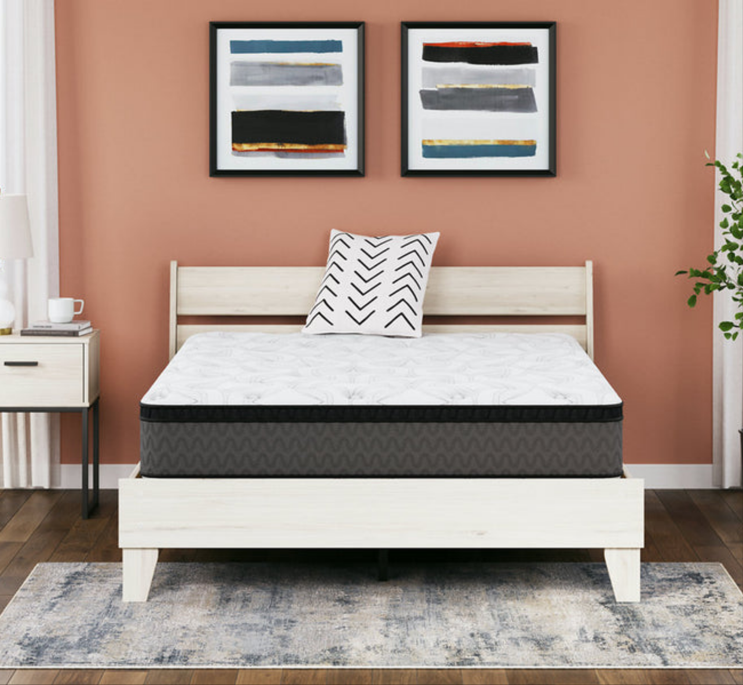 Ashley 12 Inch Pocketed Hybrid White King Mattress M590
