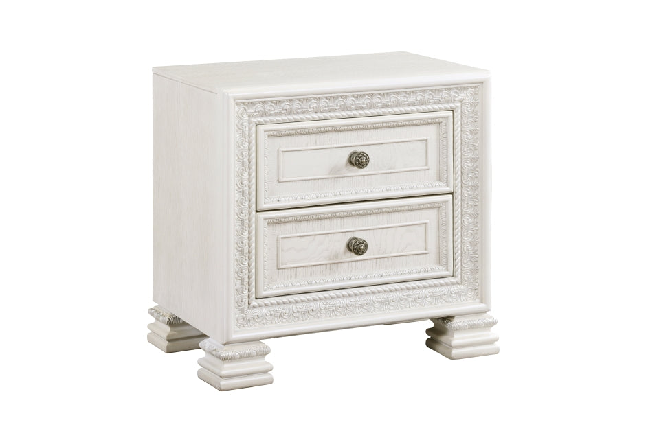 Theodore White Panel Bedroom Set 1596