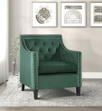 Grazioso Green Velvet Accent Chair

1297