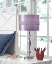 Load image into Gallery viewer, Nyssa Purple Table Lamp  L801524