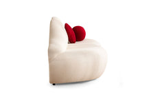 Load image into Gallery viewer, Lips Ivory Boucle Loveseat
