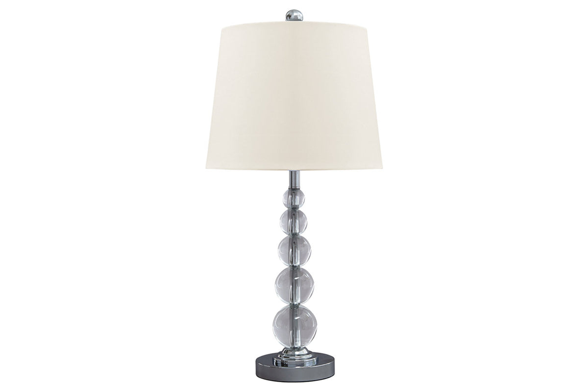 Joaquin Clear/Silver Finish Table Lamp (Set of 2) L428084