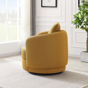 Dylan Dark Yellow Boucle Lounge Chair