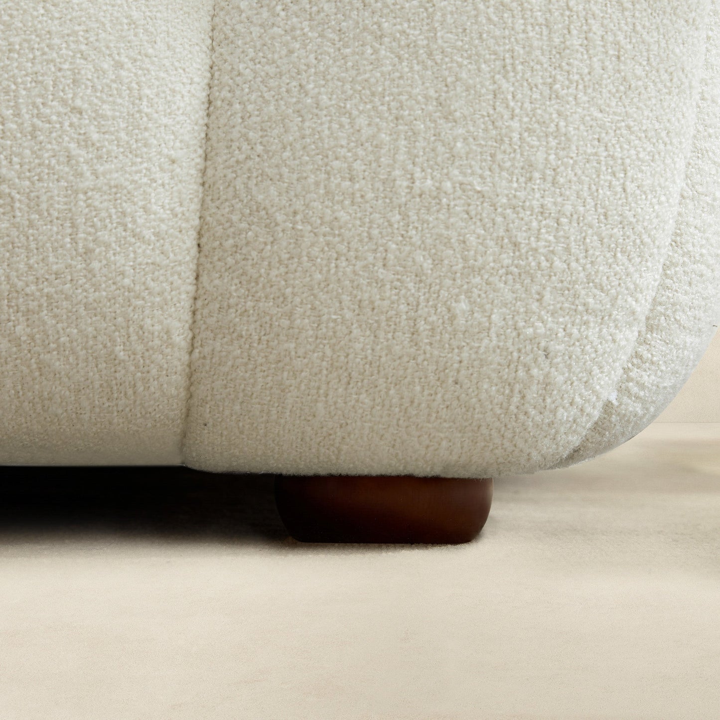 Morrison 140" Right Sectional Sofa Cream Boucle