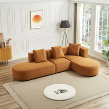 Load image into Gallery viewer, Orby Mid-Century Modern Velvet Sectional Sofa