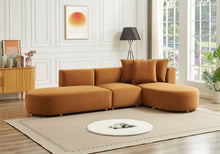 Load image into Gallery viewer, Orby Mid-Century Modern Velvet Sectional Sofa