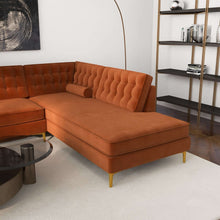 Load image into Gallery viewer, Brooke Orange Mid-Century Modern Sectional