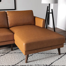 Load image into Gallery viewer, Lore Tan L-Shaped Genuine Leather Sectional