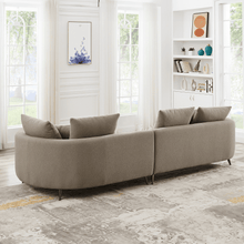 Load image into Gallery viewer, McKenzie Mocha Boucle Sectional