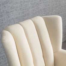 Load image into Gallery viewer, Gianna Mid-Century Modern Tufted French Cream Boucle Armchair