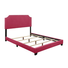 Load image into Gallery viewer, Pink Fabric King Panel Bed SH235