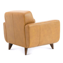 Load image into Gallery viewer, Caser Mid-Century Modern Leather Accent ArmChair