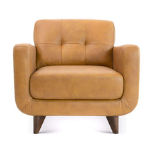 Load image into Gallery viewer, Caser Mid-Century Modern Leather Accent ArmChair