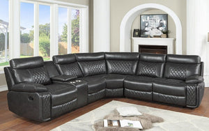 Texas Star Gray Reclining  Sectional S7262