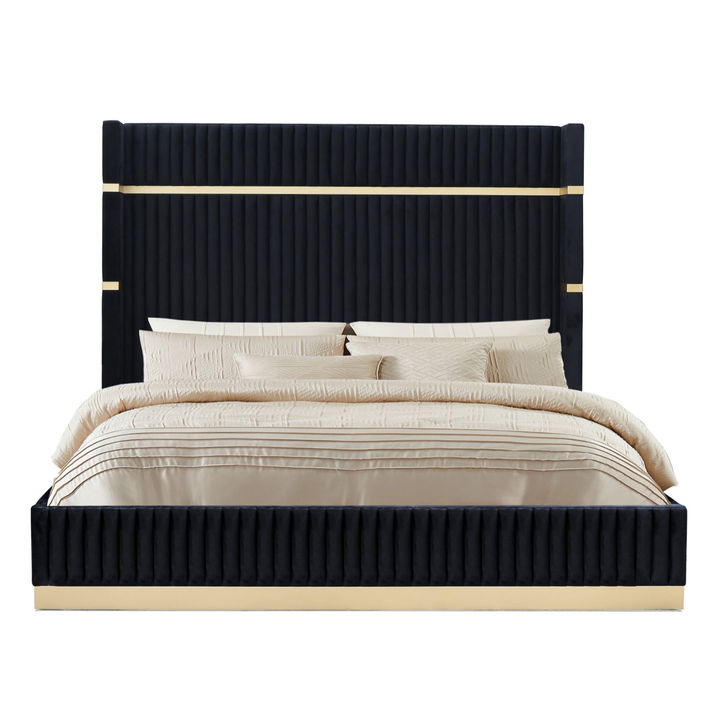 Evon Black/Gold Bedroom Set B7550