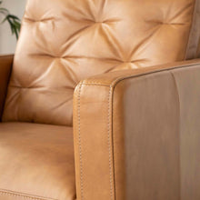 Load image into Gallery viewer, Grifin Mid Century Modern Leather Accent Chair