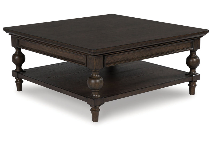 Veramond Dark Brown Coffee Table and 2 End Tables T694