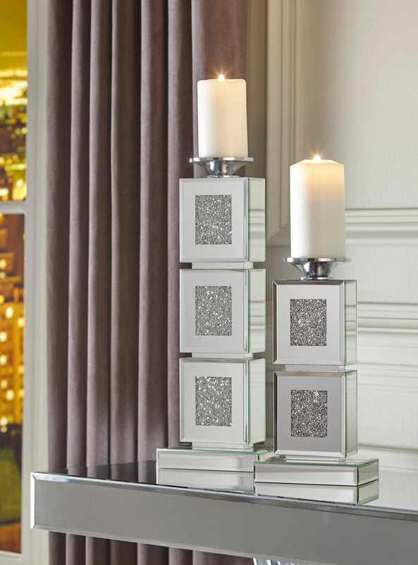 Charline Mirror Candle Holder, (Set of 2) A2000411