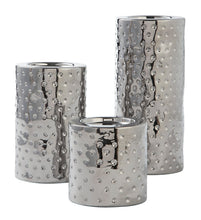 Load image into Gallery viewer, Marisa Silver Finish Candle Holder Set A2000460