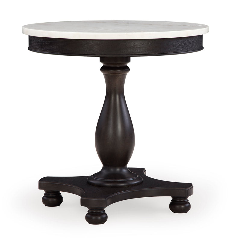 Henridge Black/White Accent Table A4000565