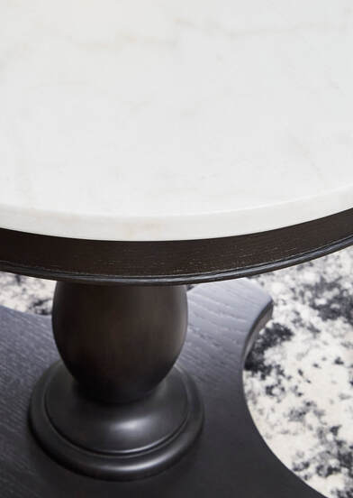 Henridge Black/White Accent Table A4000565