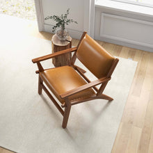 Load image into Gallery viewer, Hendrix Antique Tan Leather Arm Chair