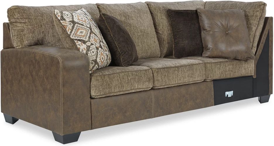 Abalone Chocolate Sectional Sofa LAF 91302