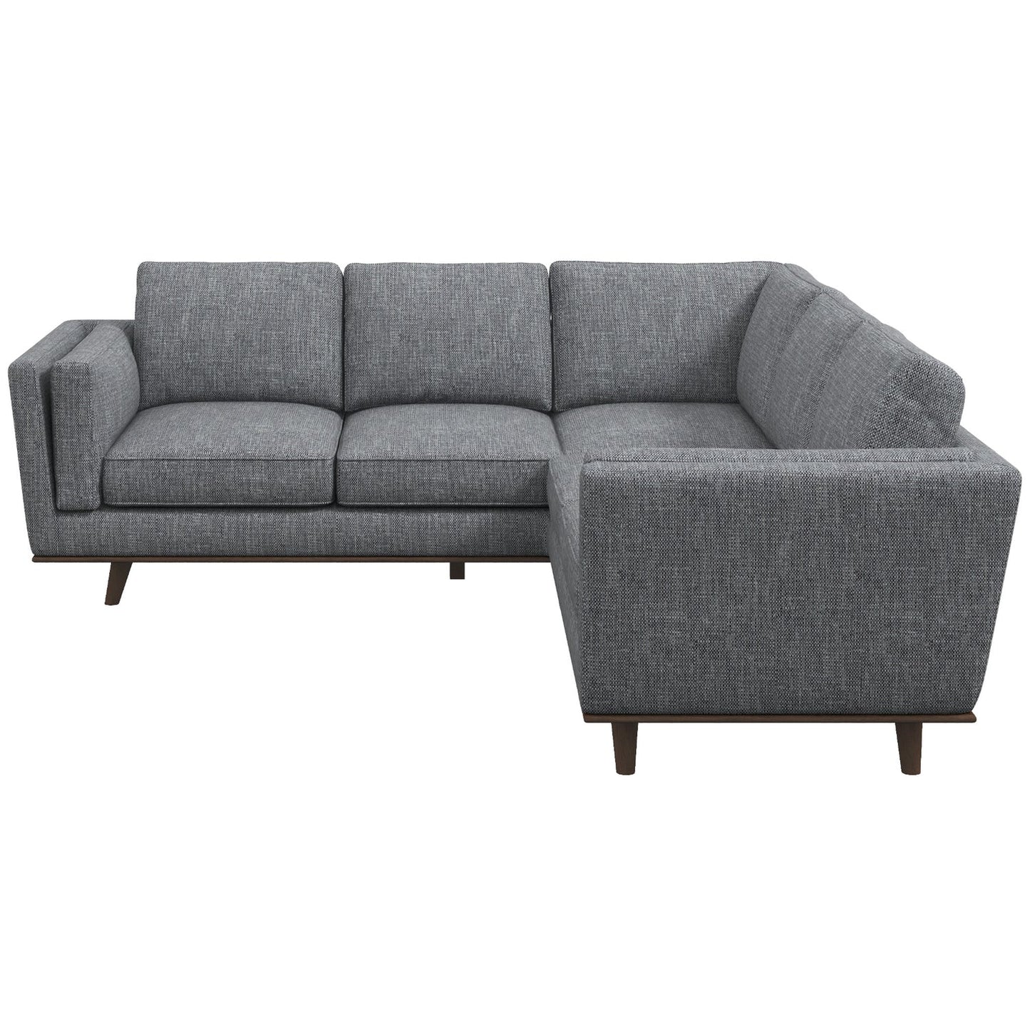Erman Dark Gray Pillow Back Corner Sectional