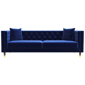 Autumn Modern Blue Velvet Sofa