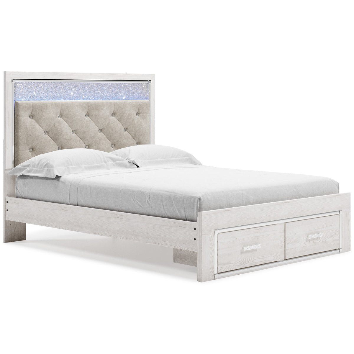 Altyra White LED Upholstered Platform Bedroom Set
B2640