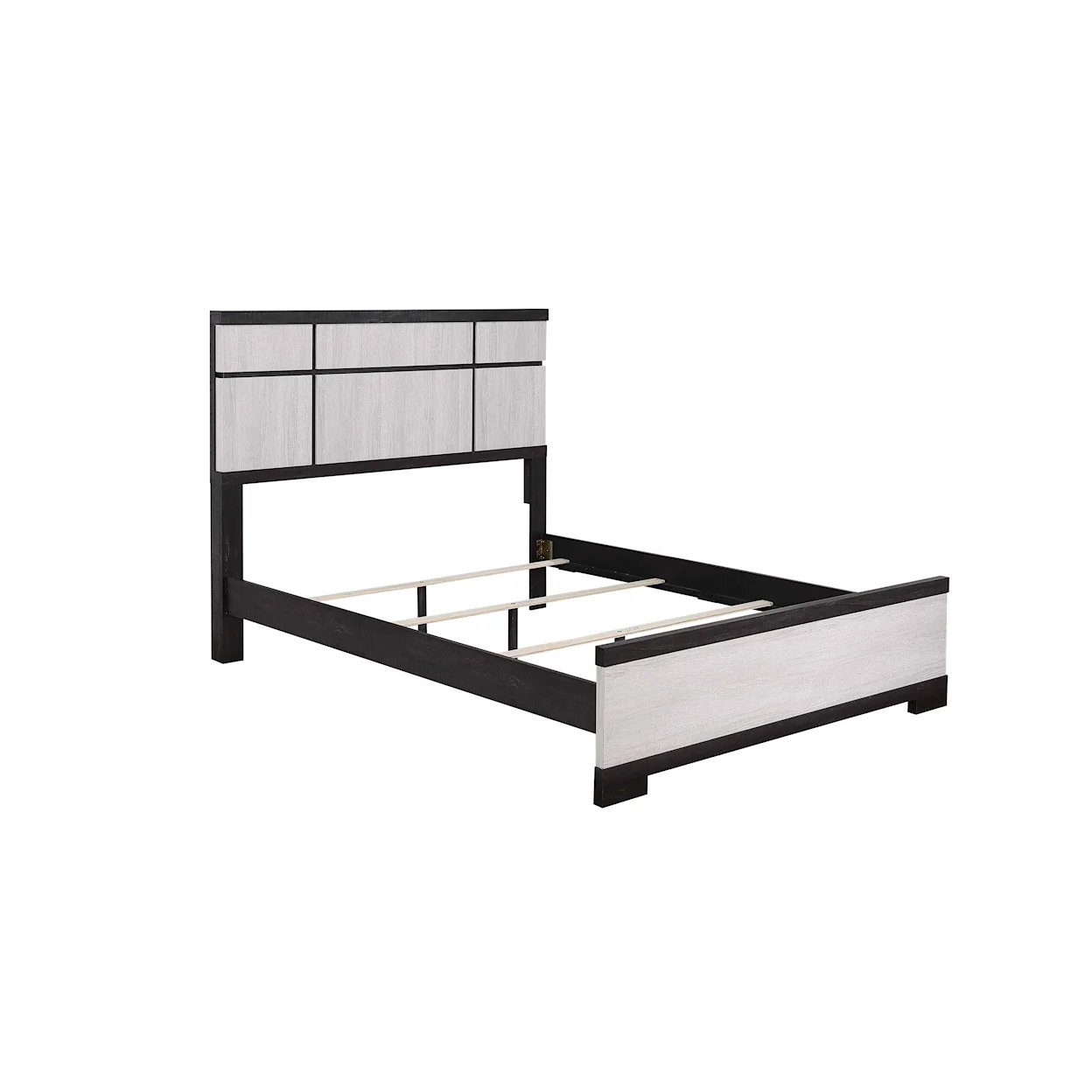 Remington Rustic Black/White Panel Bedroom Set B8162