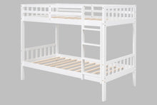 Load image into Gallery viewer, BB11 Twin/Twin Bunk Bed White