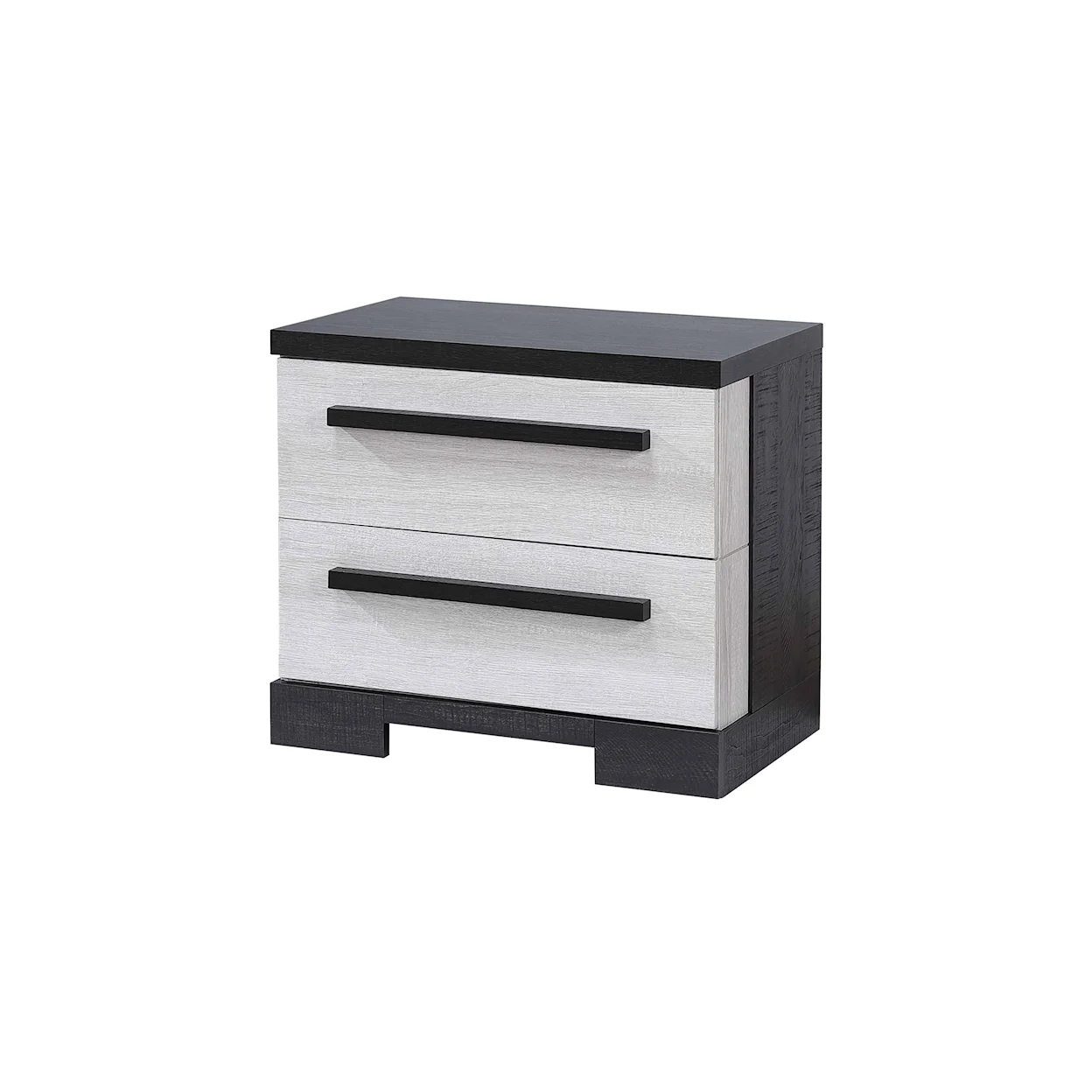 Remington Rustic Black/White Panel Bedroom Set B8162