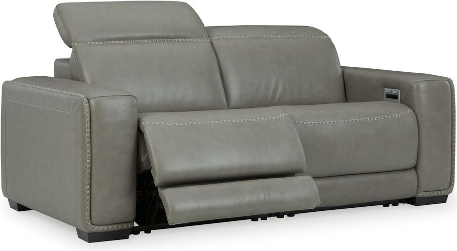Correze Gray Power Reclining Sofa and Loveseat U94202