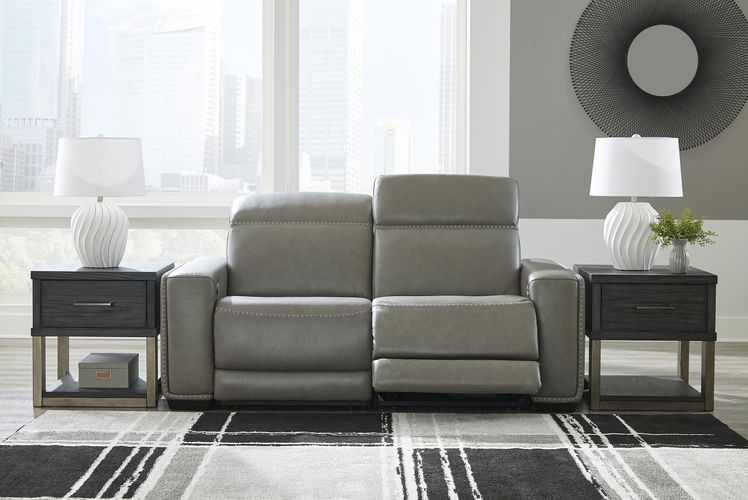 Correze Gray Power Reclining Sofa and Loveseat U94202