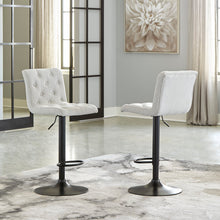 Load image into Gallery viewer, Gaddison Beige Barstool D122 Set of 2
