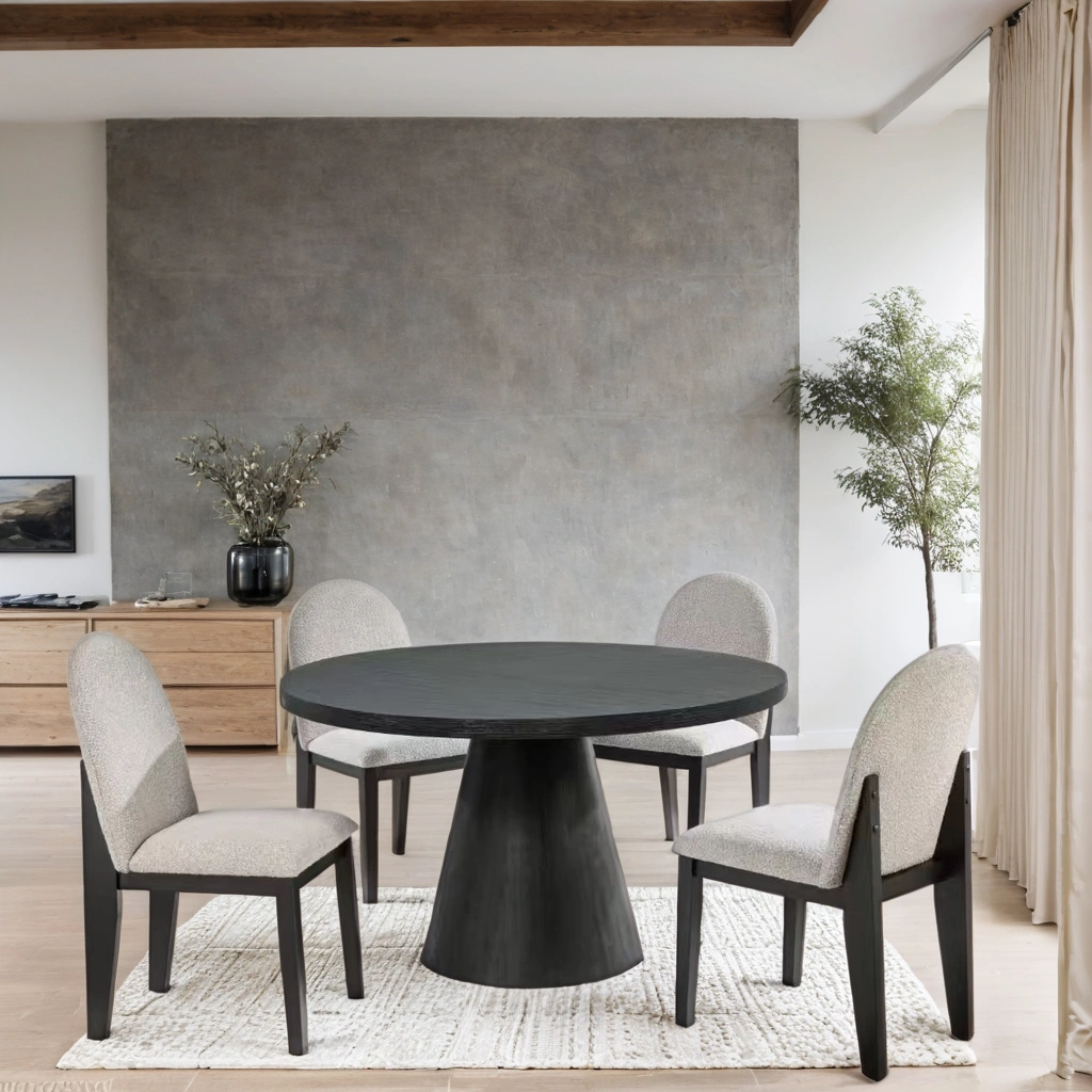 D500 Black/Grey 5pc Dining Room Set