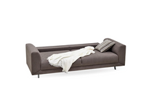 Load image into Gallery viewer, Basel Taupe Boucle 3-Seater Sofa Bed