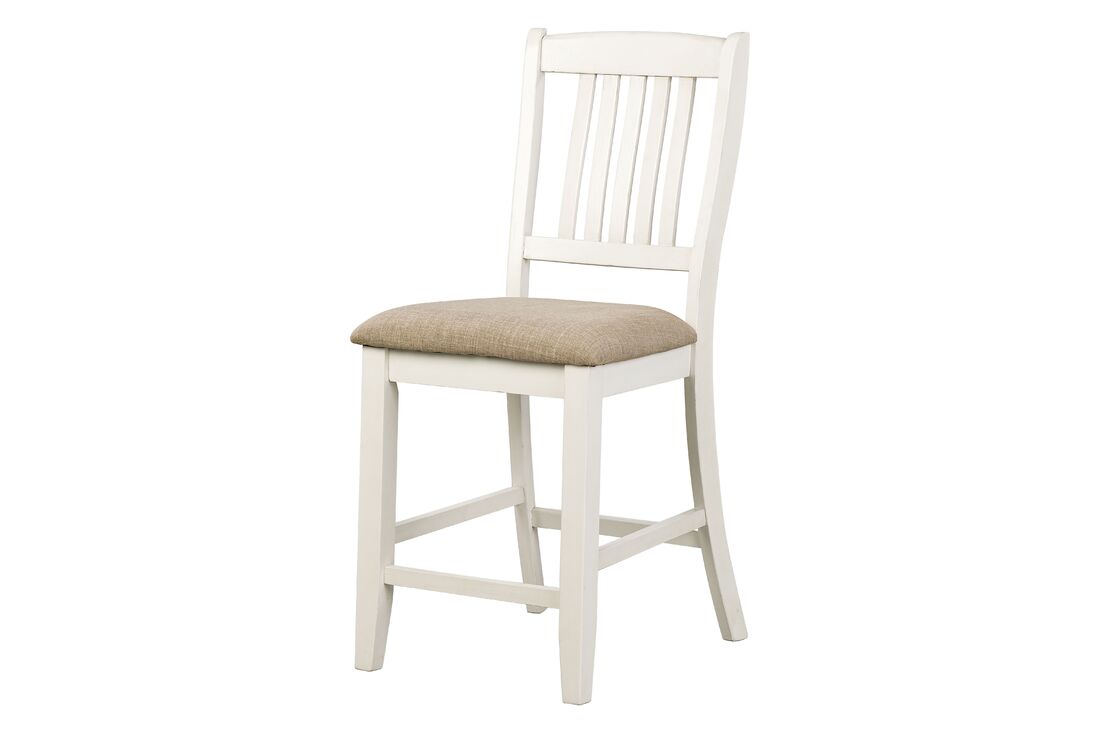 White 7pc Counter Height Set D800