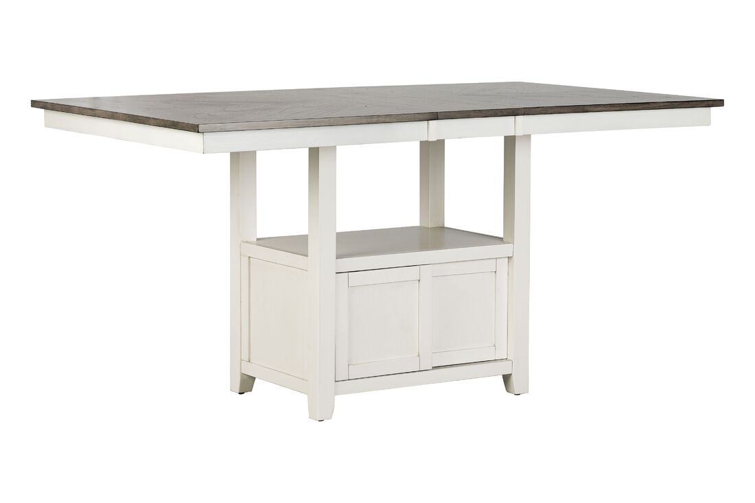White 7pc Counter Height Set D800
