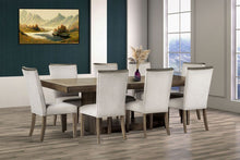 Load image into Gallery viewer, 9pc Brown/Ivory Dining Room Set D900