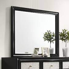 Lila Black Upholstered Panel Bedroom Set | B4398