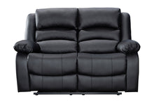 Load image into Gallery viewer, Dynamo Black PU 3pc Reclining  Set