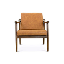 Load image into Gallery viewer, Brandon Dark Tan Leather Lounge Chair