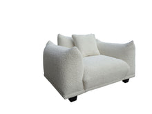 Load image into Gallery viewer, Homey White Fabric OVERSIZED Sofa &amp; Chair S3131