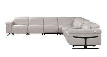 Load image into Gallery viewer, Lucca Grey 7pc POWER Reclining Sectional MI-1110