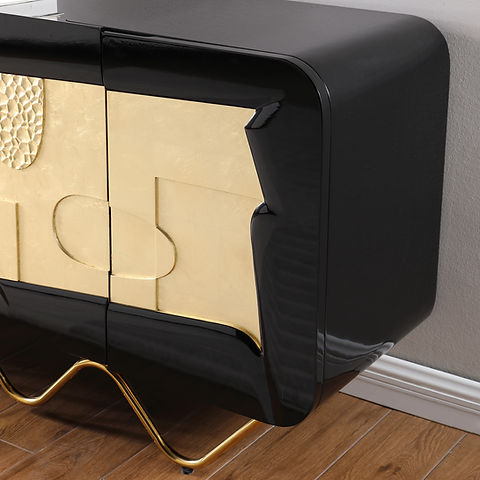 Adora Black/Gold Console Table A-C14