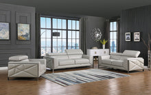 Load image into Gallery viewer, Giorgio Grey Italian Leather Sofa and Loveseat MI-989