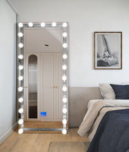 Load image into Gallery viewer, A-FM03 Hollywood LED Bluetooth  Floor Mirror